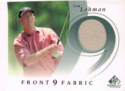 Tom Lehman Front 9 Fabric 2002 Upper Deck Authentic Shirt Card