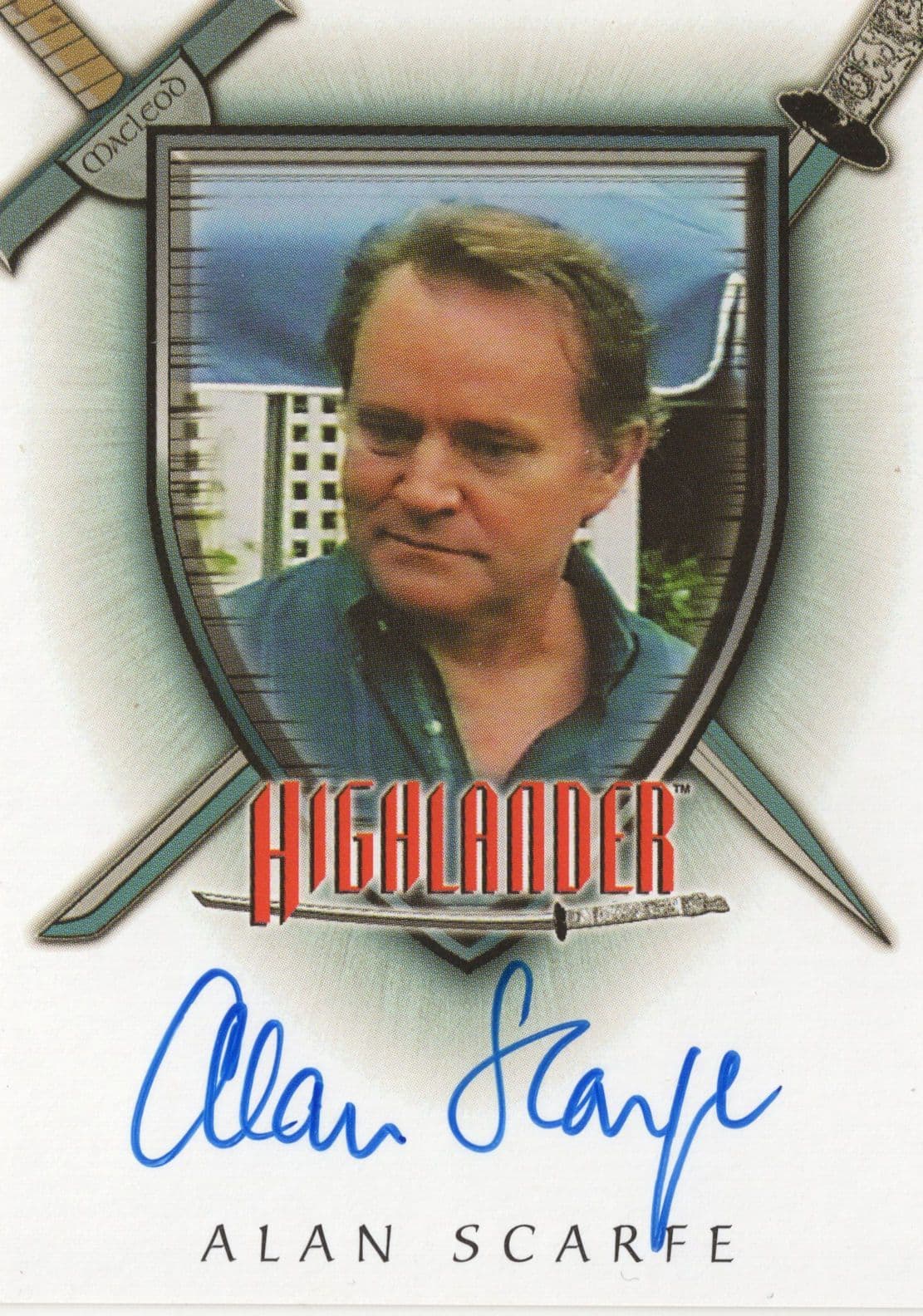 Tom McBeath The Complete Highlander Signed Autograph Card
