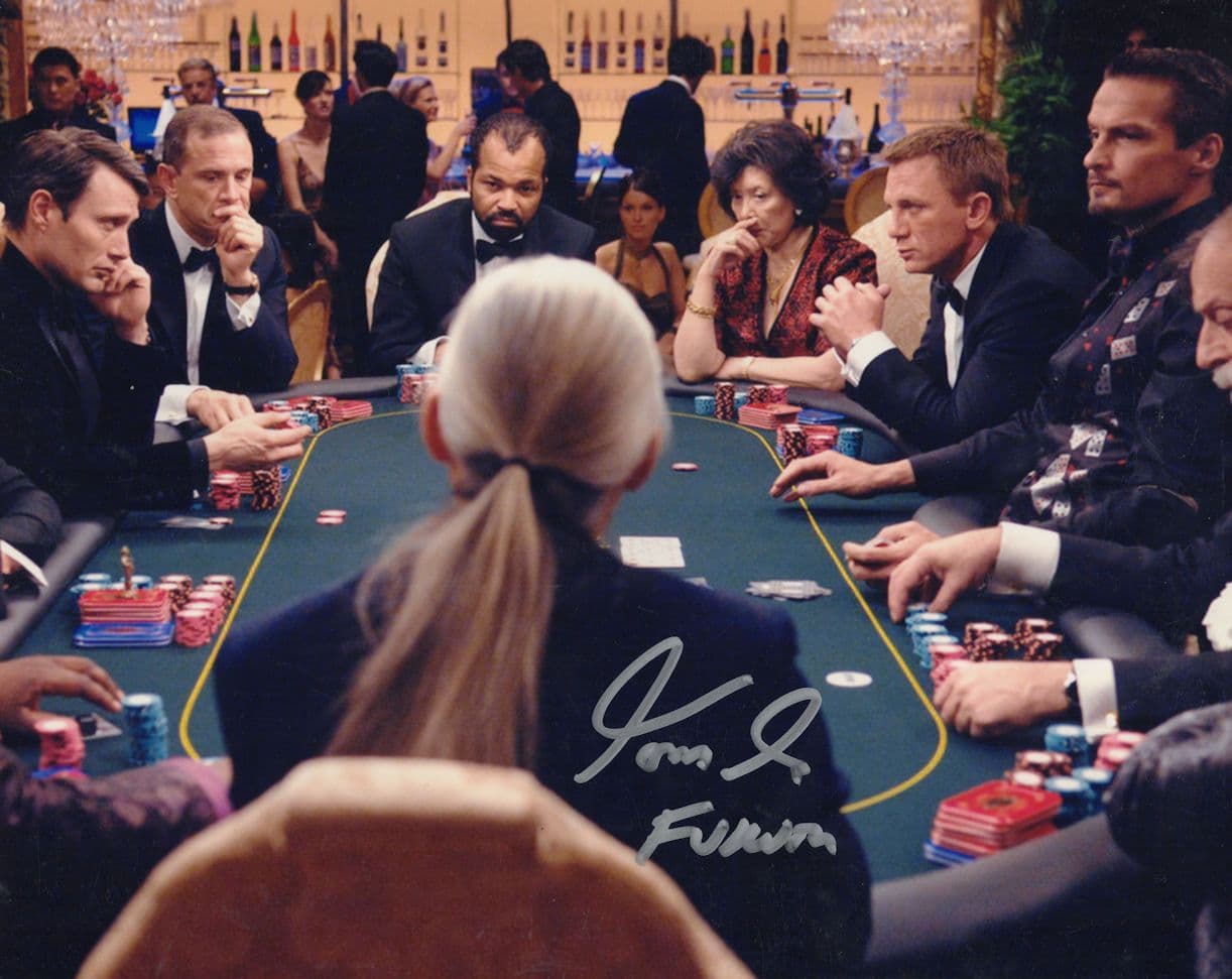 Tom So in James Bond Casino Royale 10x8 Hand Signed Photo