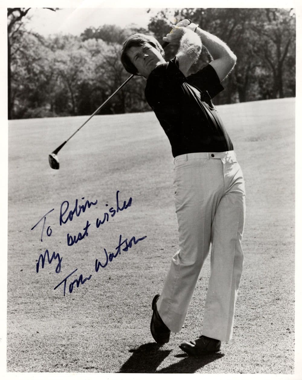 Tom Watson Vintage Large 10x8 Hand Signed Photo Please Read