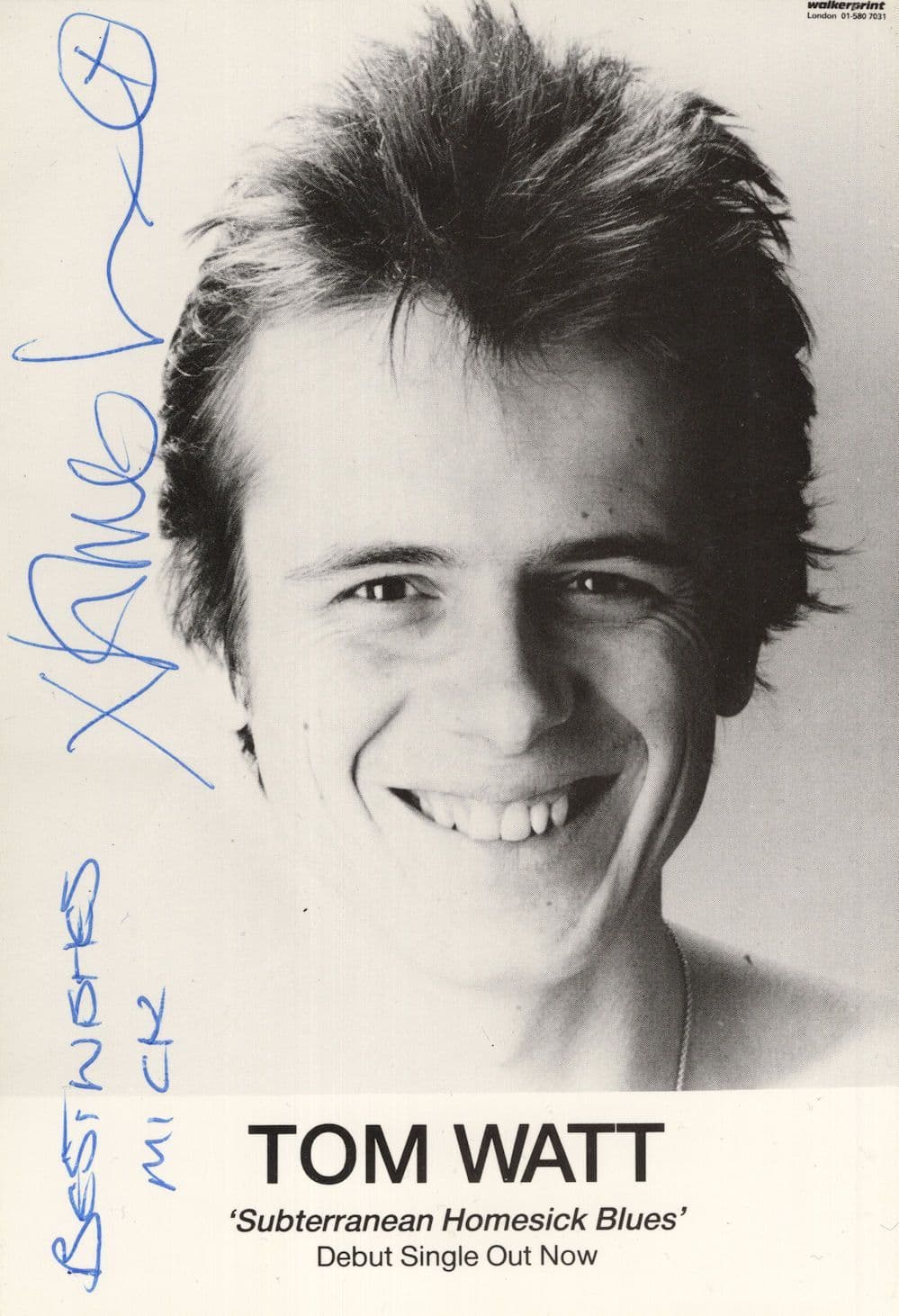 Tom Watt Coronation Street Vintage Music Hand Signed Photo