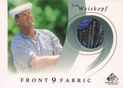 Tom Weiskopf Front 9 Fabric 2002 Upper Deck Authentic Shirt Card