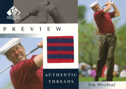 Tom Weiskopf Original Worn Shirt Golf Tour Rare Limited Threads Card