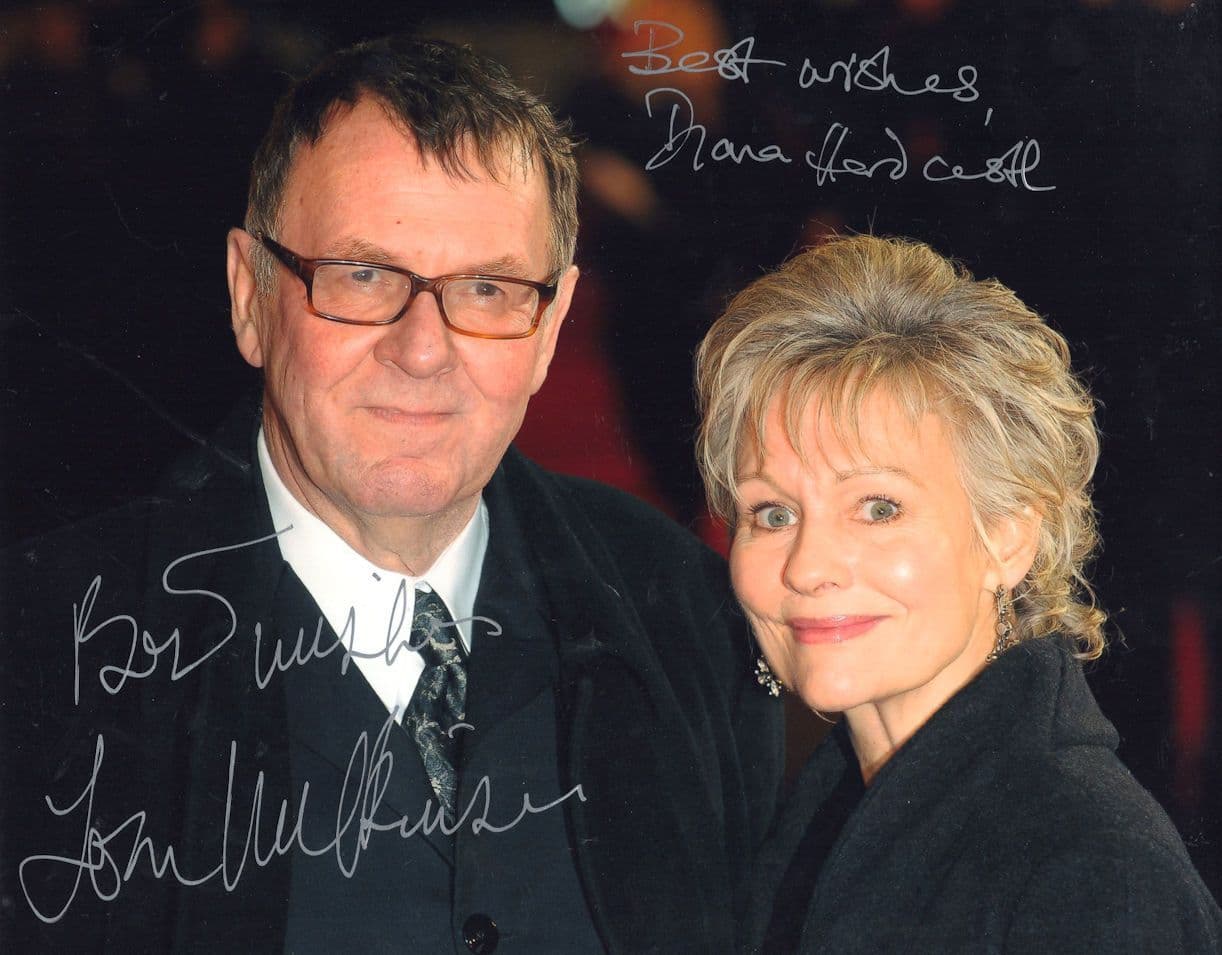 Tom Wilkinson & Diana Hardcastle Batman 10x8 DOUBLE Hand Signed Photo