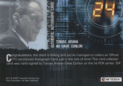 Tomas Arana 24 TV Series Hand Signed Autograph Photo