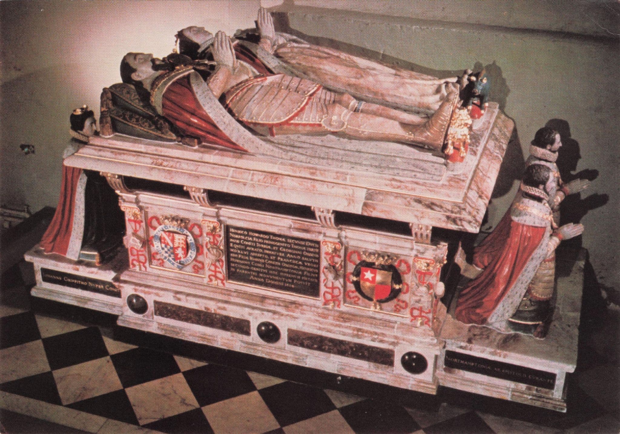 Tomb of Henry Howard Poet Earl Of Surrey Framlingham Postcard