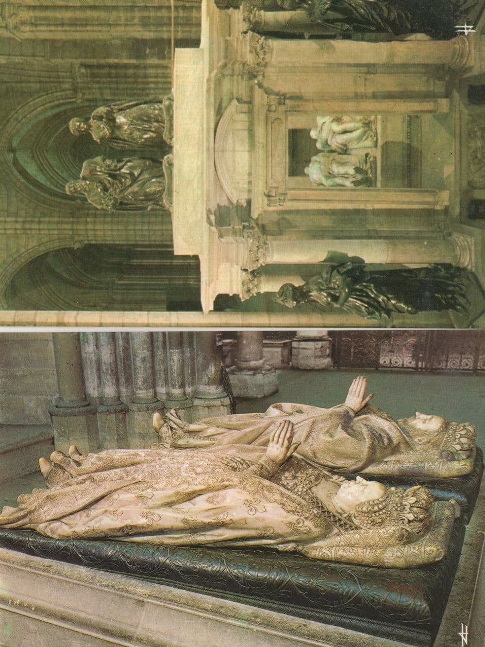 Tombeau de Henri II Catherine De Medicis French 2x Postcard