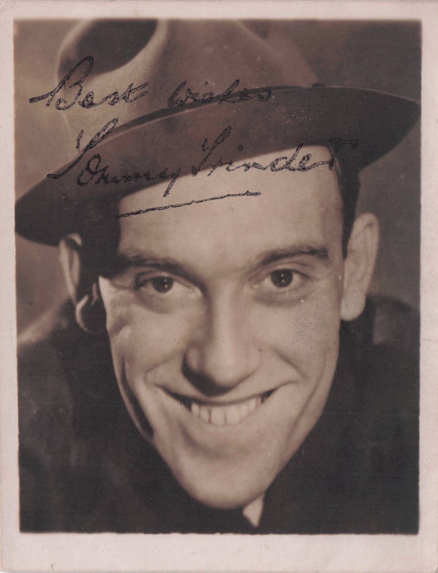Tommy Trinder Antique Comedian Hand Signed Mini Photo