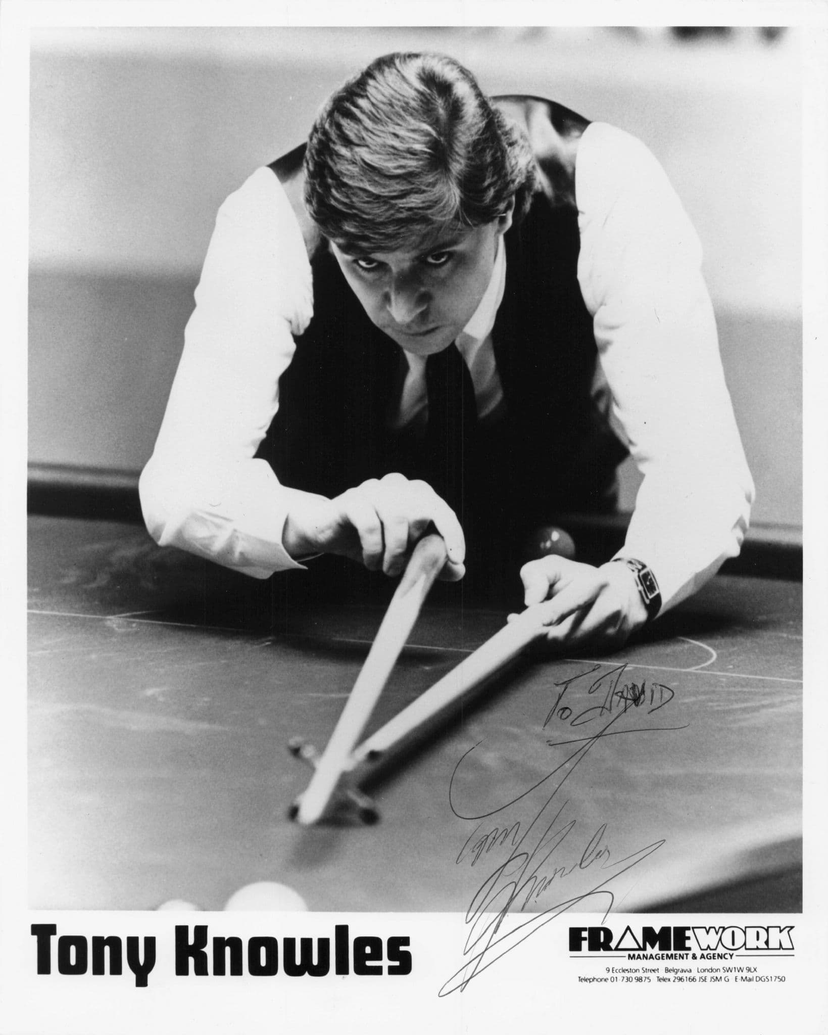 Tony Knowles Giant 10x8 Vintage Hand Signed P{hoto