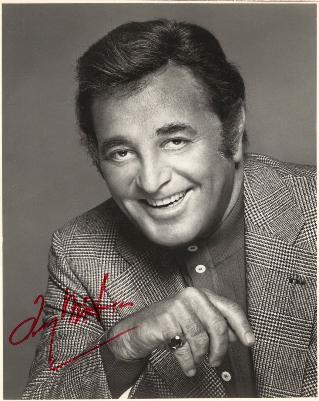 Tony Martin Singer Actor Vintage 10x8 Hand Signed Photo