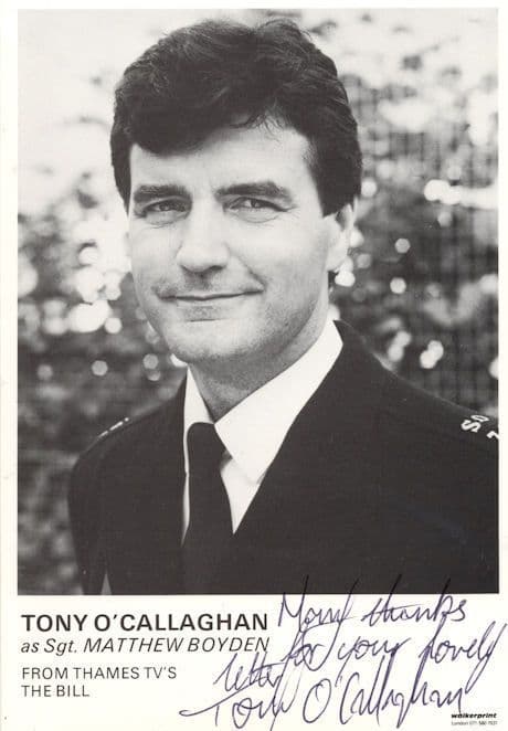 Tony O'Callaghan The Bill ITV Hand Signed Cast Card Photo