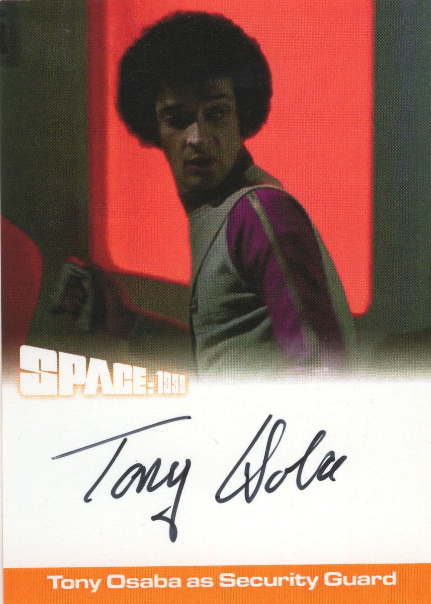 Tony Osaba Space 1999 Limited Edition Hand Signed Card Photo