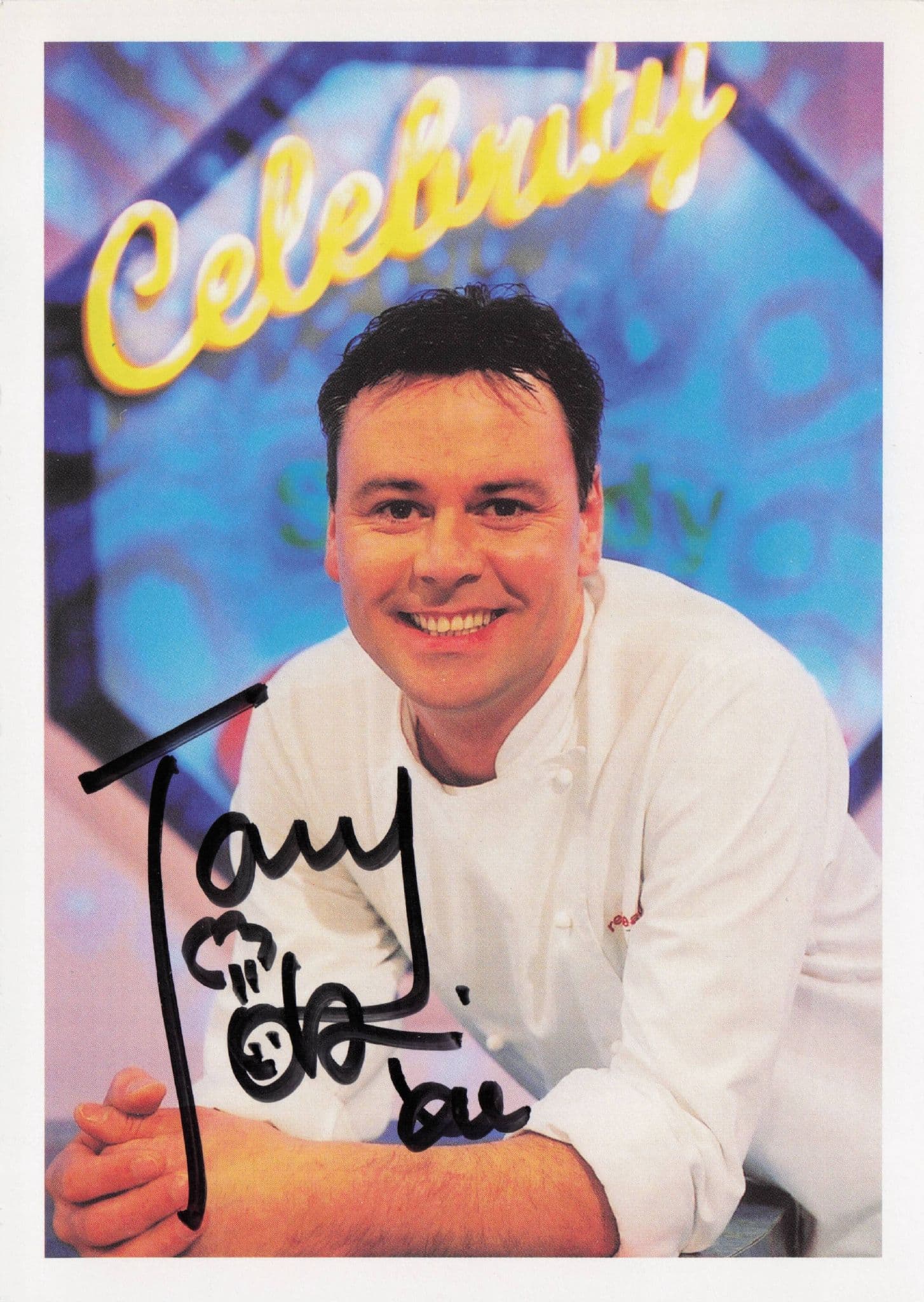 Tony Tobin Ready Steady Cook Celebrity TV Chef Hand Signed Photo