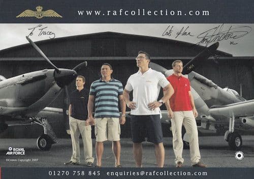 Tony Underwood English Rugby International RAF Hand Signed Photo