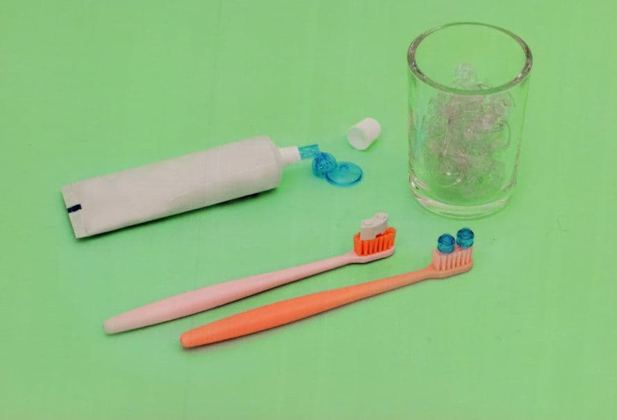 Toothpaste Tube Of Brush Brushes Dentists Childrens Lego Display Postcard