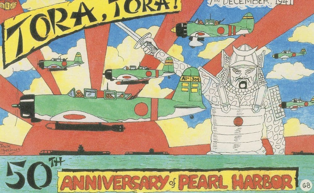 Tora Tora Pearl Harbour Limited Edition Anniversary Artist Postcard