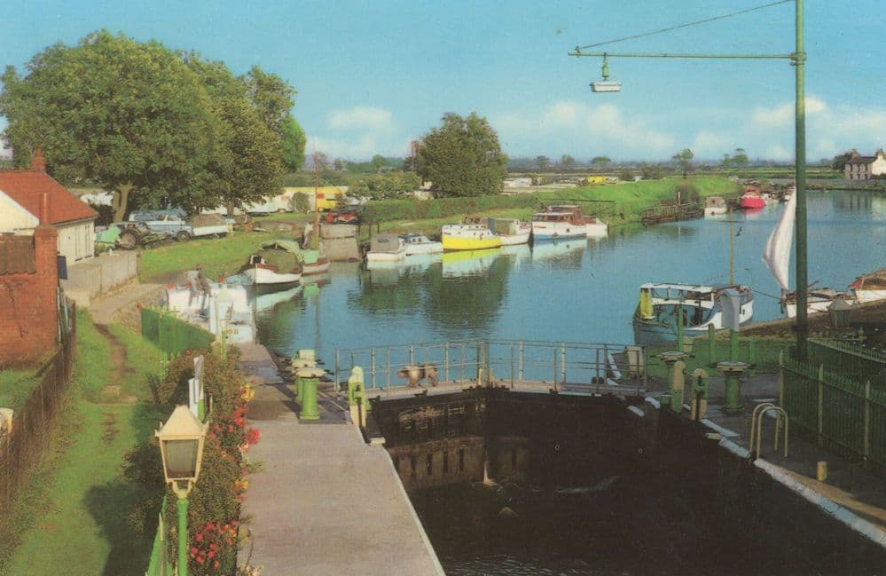 Torksey Lock Canal Boats Postcard