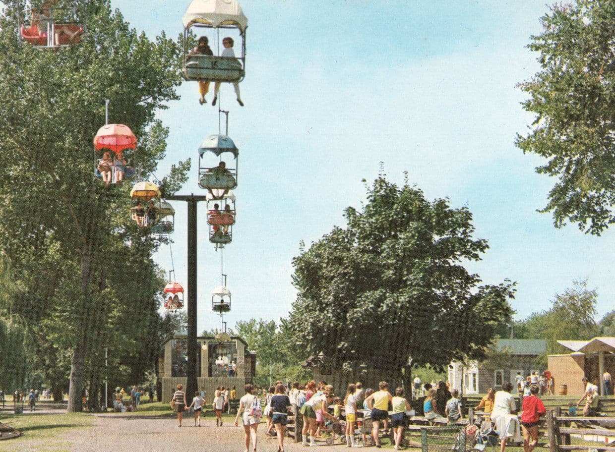 Toronto Islands Skyride Centerville Canada Amusement Fairground Postcard