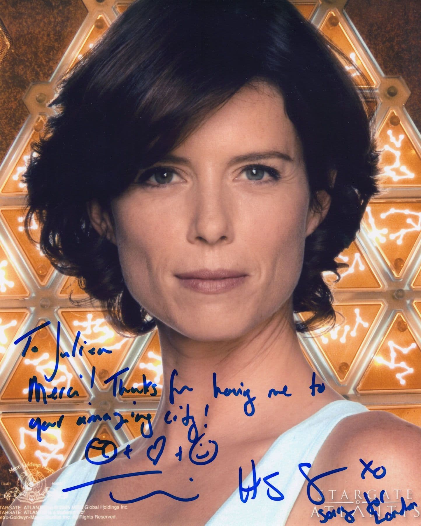 Torri Higginson Stargate Atlantis Stunning 10x8 Hand Signed Photo