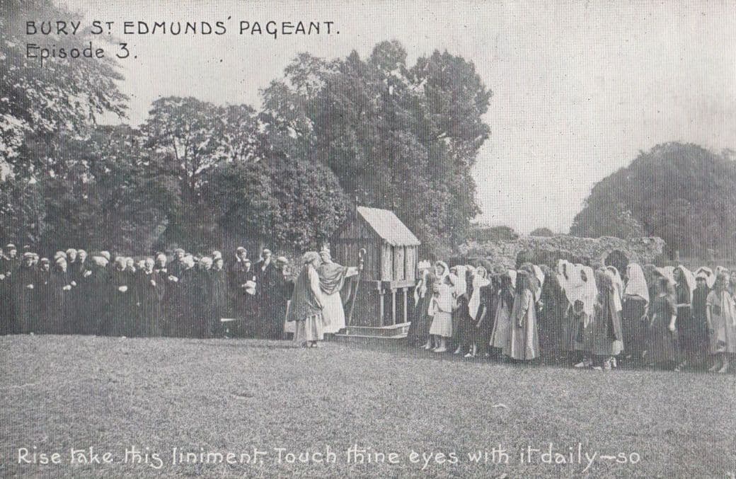 Touch Thy Eyes Healer Medieval Doctor Bury St Edmunds Pageant Suffolk Postcard