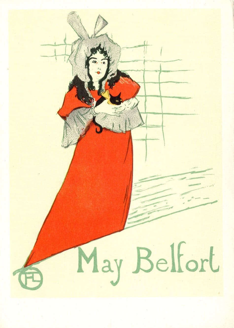 Toulouse Lautrec Poster For May Belfort Painting Postcard