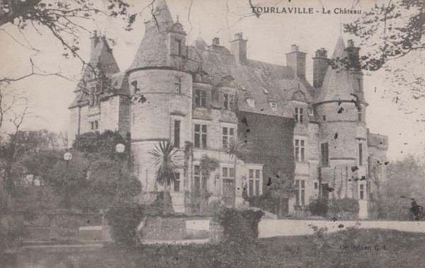 Tourlaville Le Chateau French France Antique Postcard