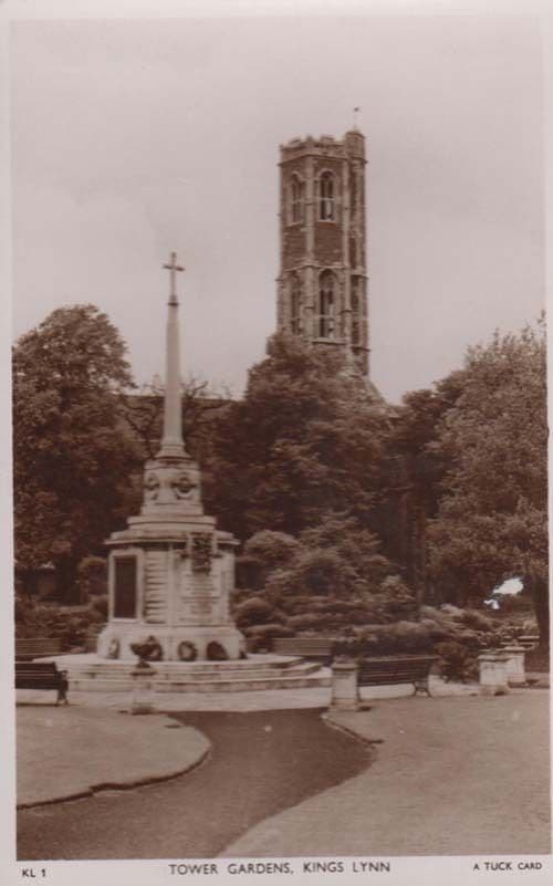 Tower Gardens Kings Lynn Vintage Real Photo Postcard