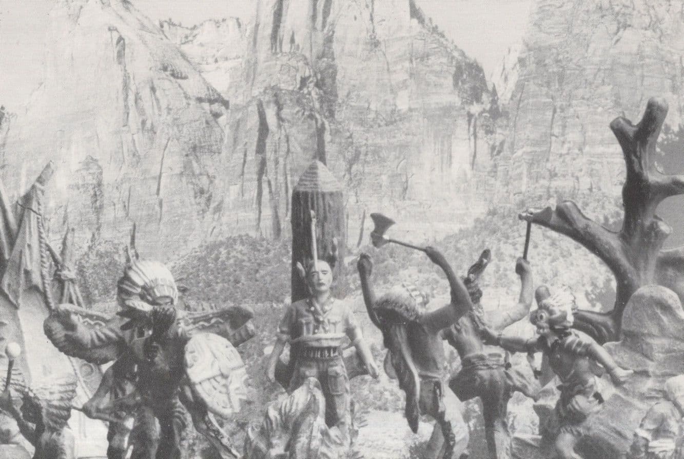 Toy Military Soldiers Red Indian Warriors Canada Rare Postcard