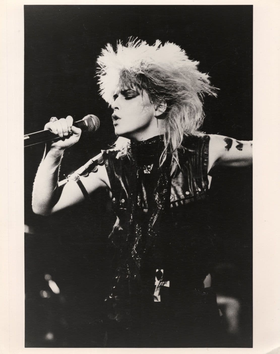 Toyah Wilcox Punk Rock Leather Dress Vintage 10x8 Press Photo