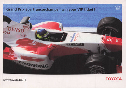 Toyota Belgium Grand Prix Spa Francorchamps Competition Postcard