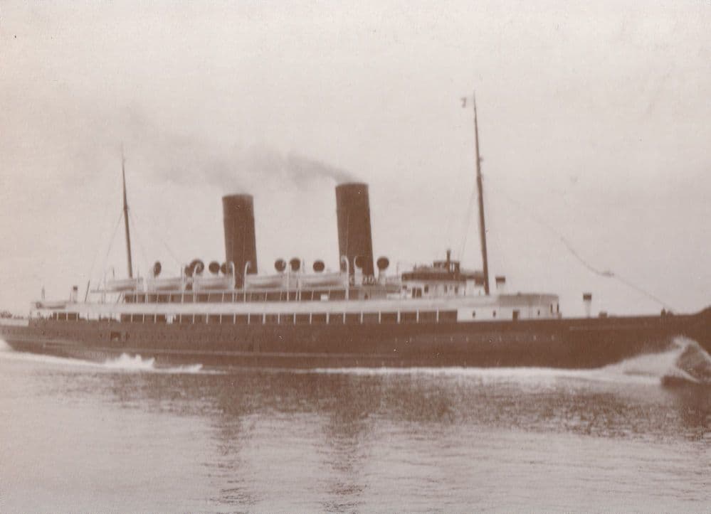 TR SS Ben My Chree III Sea Trials Ship Isle Of Man Real Photo Postcard
