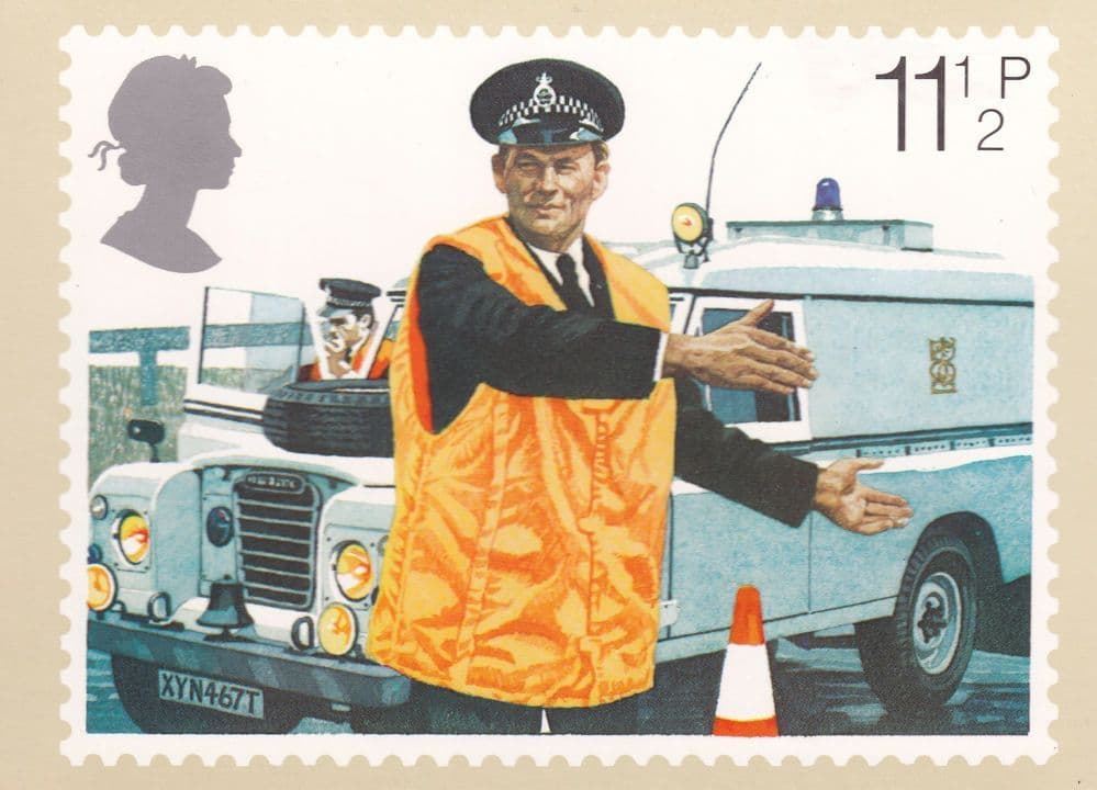 Traffic Policeman Royal Mail Limited Edition Postcard