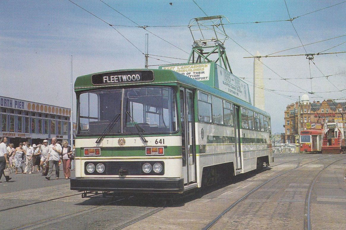 Tram 641 To Fleetwood Centenary Trams Blackpool Postcard