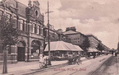 Transport Cart To Luxford At Surbiton Antique Surrey Postcard