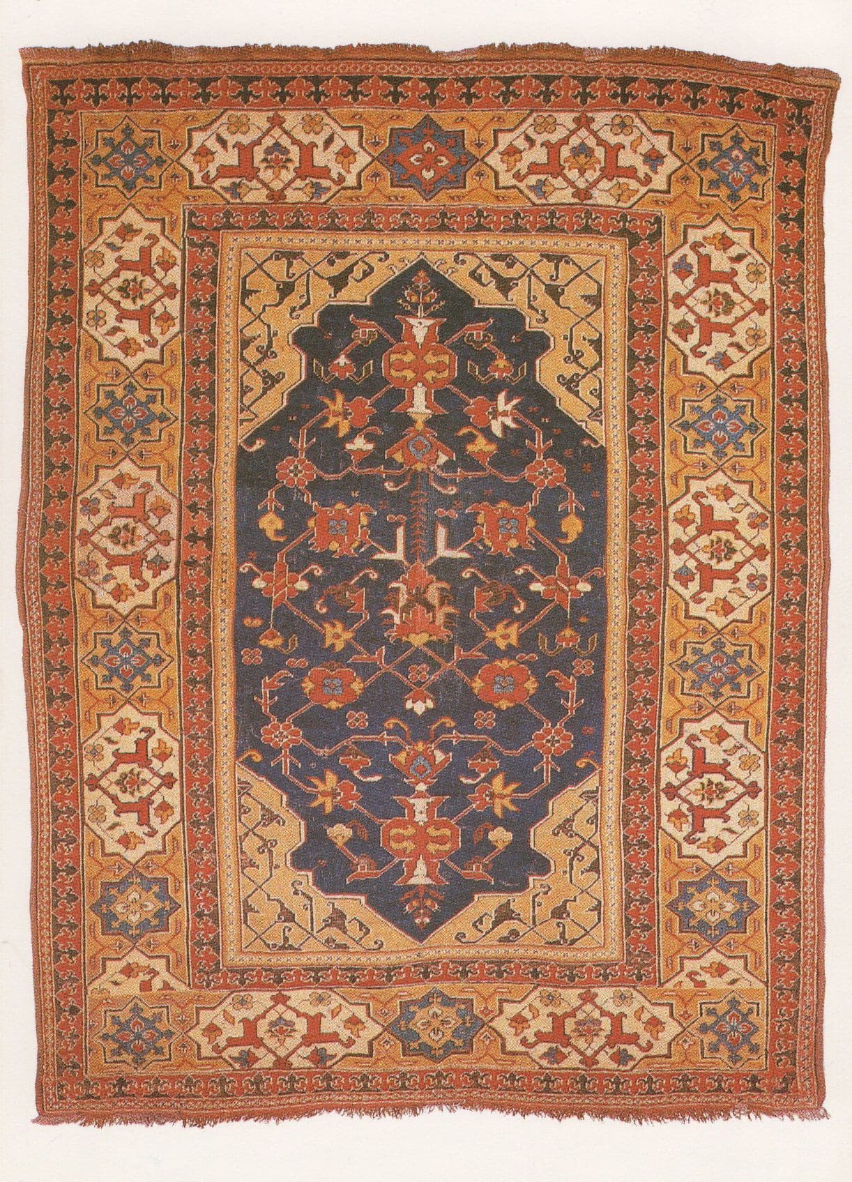 Transylvania Dracula Prayer Rug Anatolia Budapest Museum Postcard