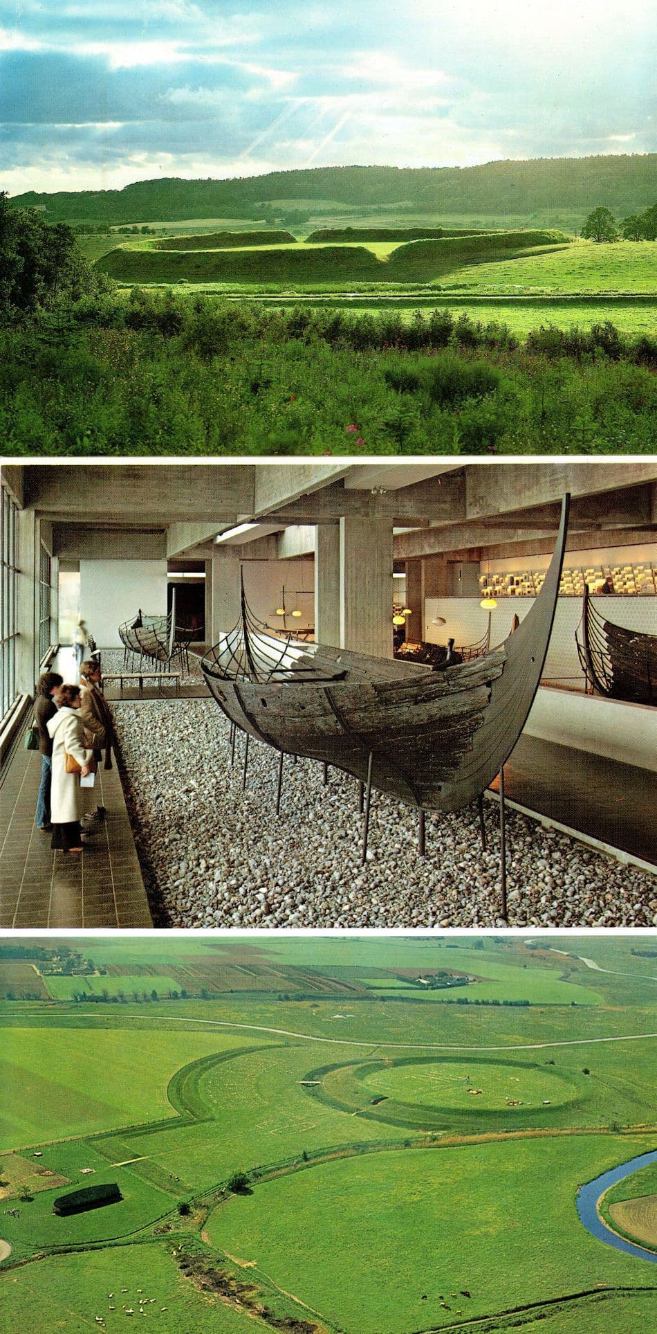 Trelleborg Frykat Viking Fortress New Zealand Boat 3x Postcard