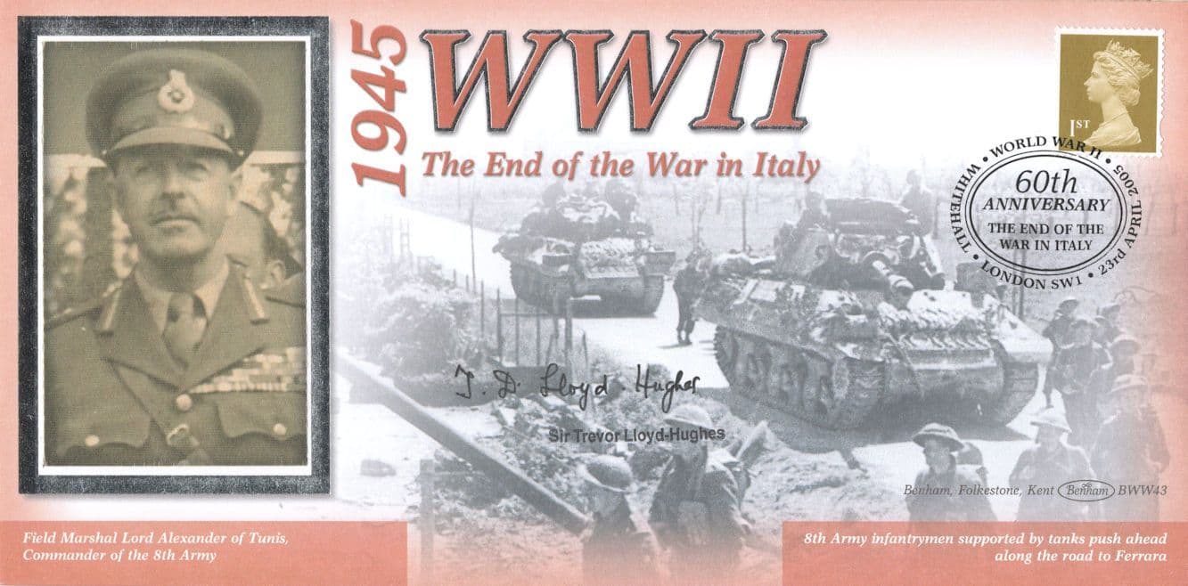 Trevor Lloyd Hughes Of Harold Wilson WW2 Italy Benham Hand Signed FDC