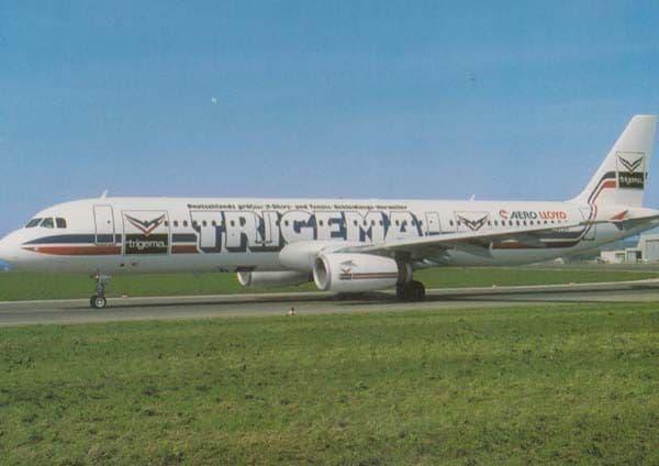 Trigema Plane Aircraft Burladingen Tennis T Shirt Transportation German Postcard