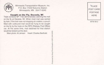 Triple Combine NP 1102 Train Minnesota Transport Museum Postcard