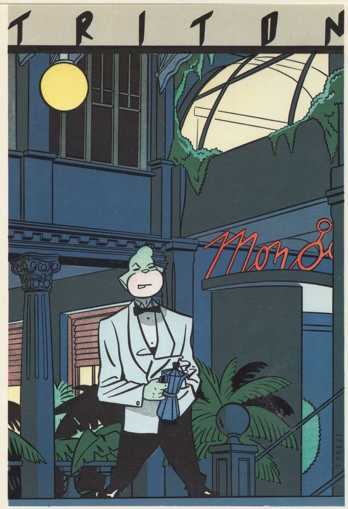 Triton Daniel Torres Spanish Spain Comic Magazine Postcard