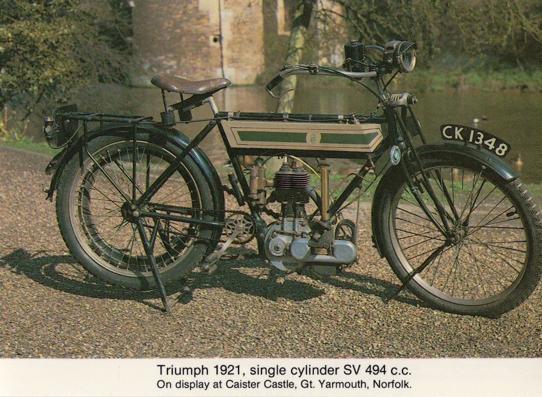 Triumph Bicycle 1921 Great Yarmouth Norfolk Gravy Postcard