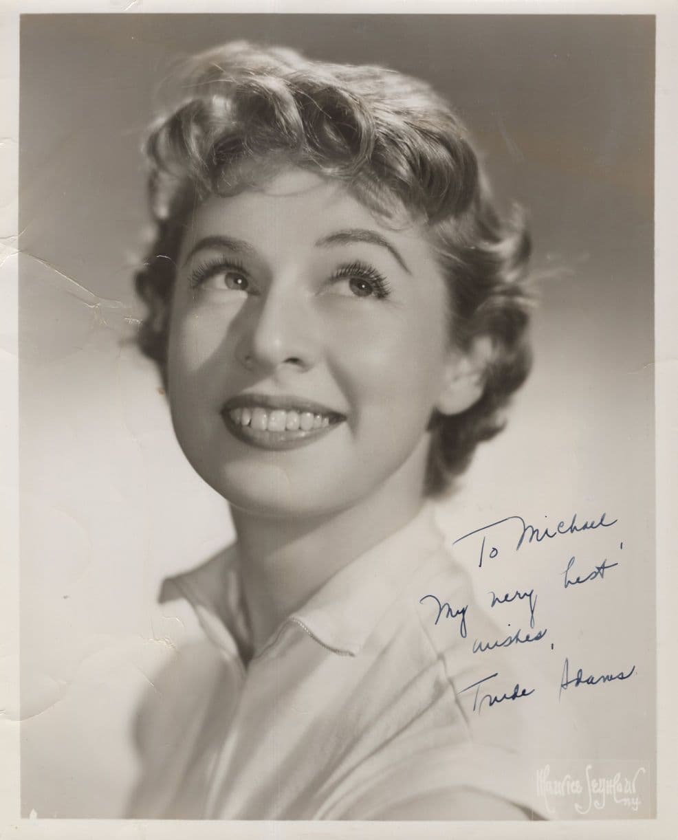 Trude Adams The Ed Sullivan Show 10x8 Worn Hand Signed Photo