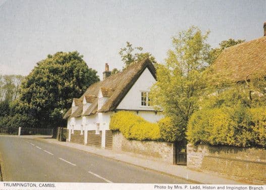 Trumpington Cottage Cambridge Postcard