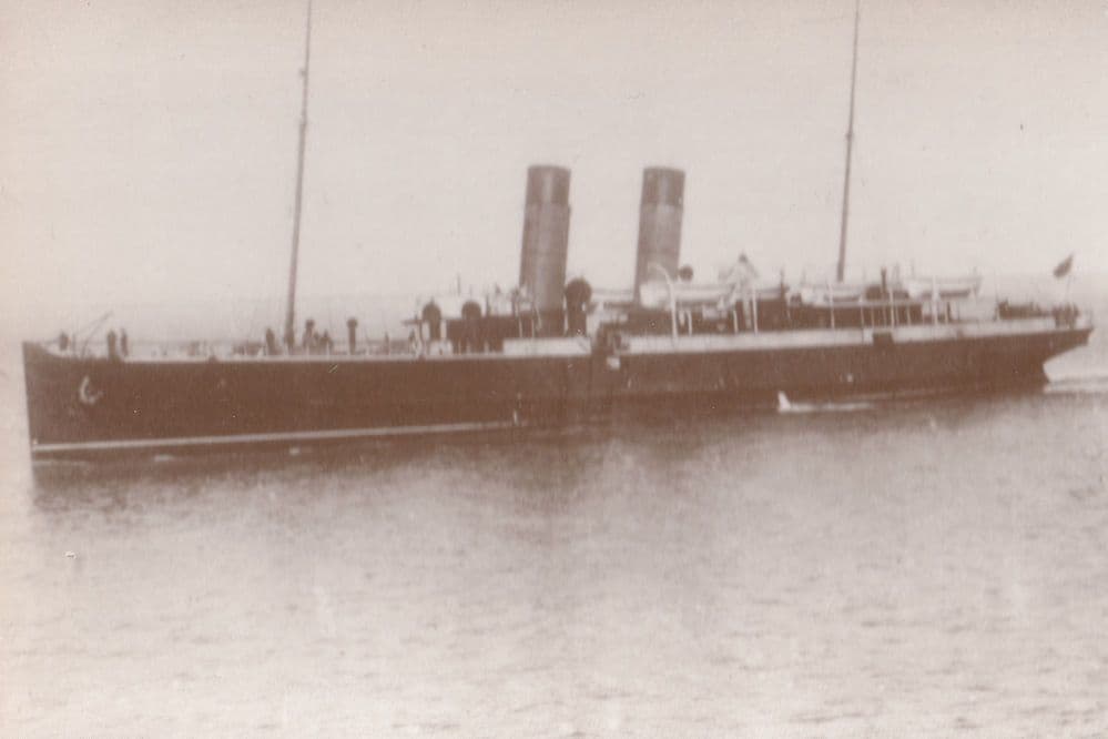 TS Tynwald III New York Liner Torpedo Isle Of Man Ship Postcard