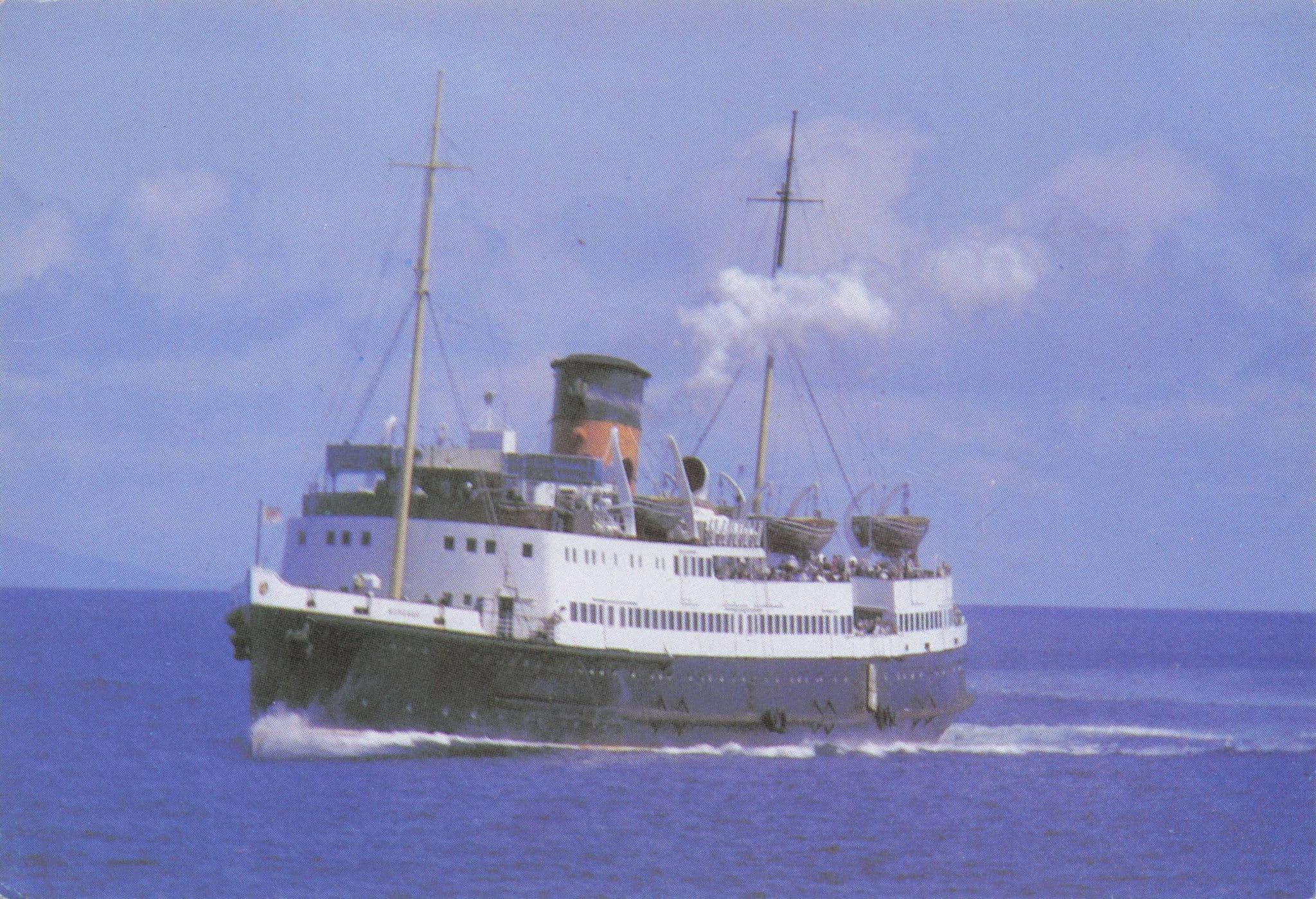 TSS Manxman Isle Of Man Steam Packet Ship Ferry Vintage Postcard