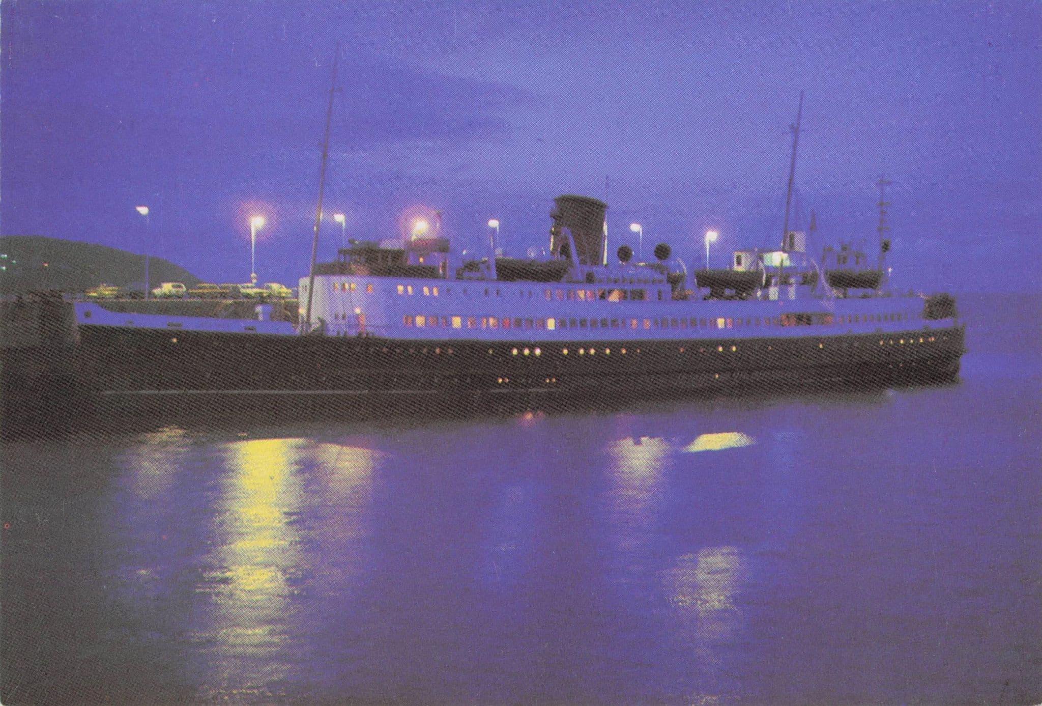 TSS Manxman Isle Of Man Steam Packet Ship Vintage Rare Postcard