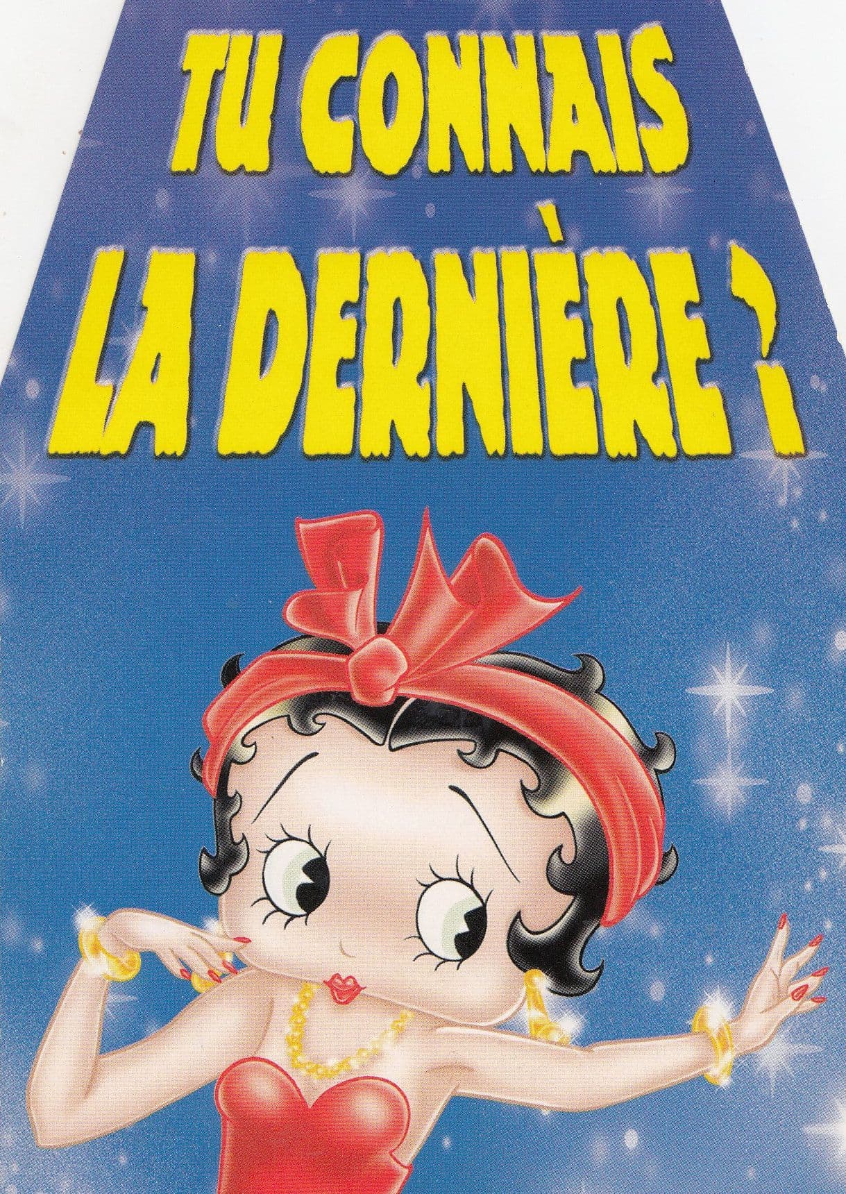 Tu Connais La Derniere Betty Boo Gypsy Headband Postcard