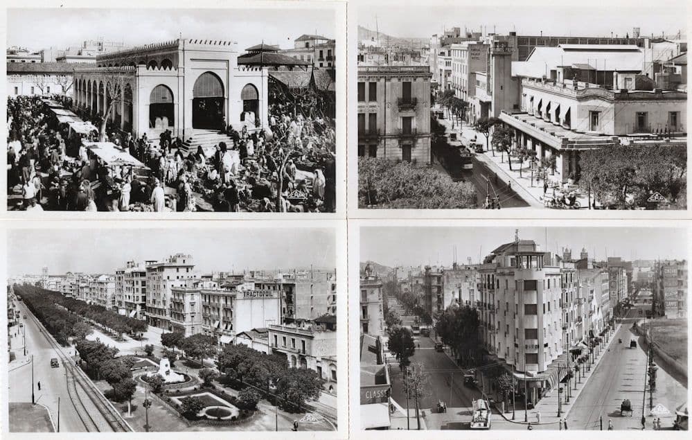 Tunis Avenue De Paris France 4x Africa Real Photo Postcard s
