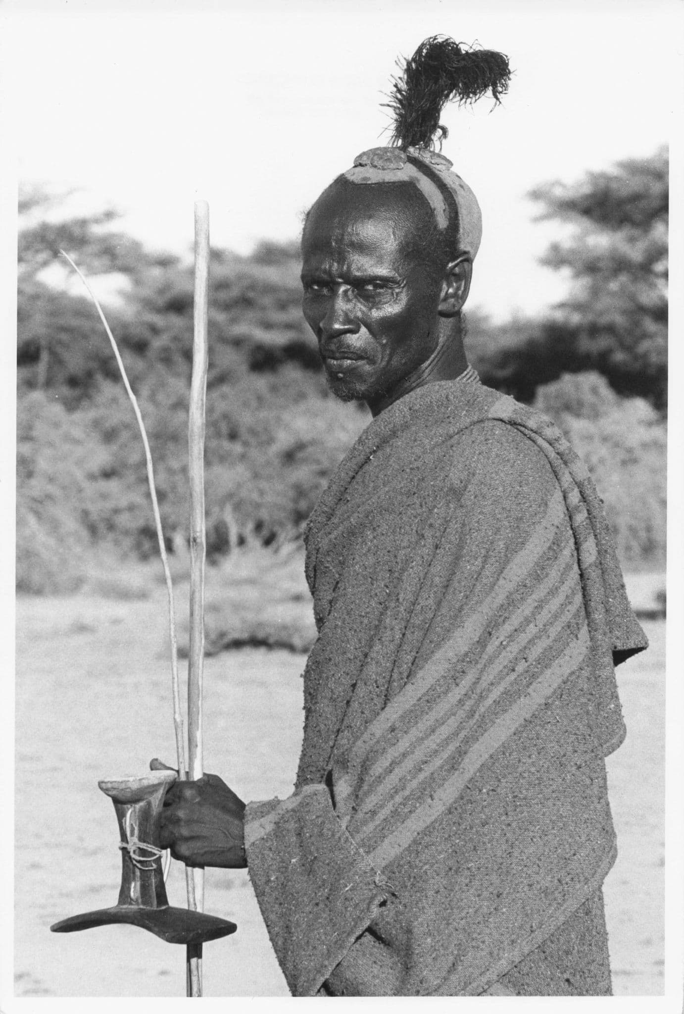 Turkana Man With Clay Hairstyle Kenya African 9x7 Press Photo