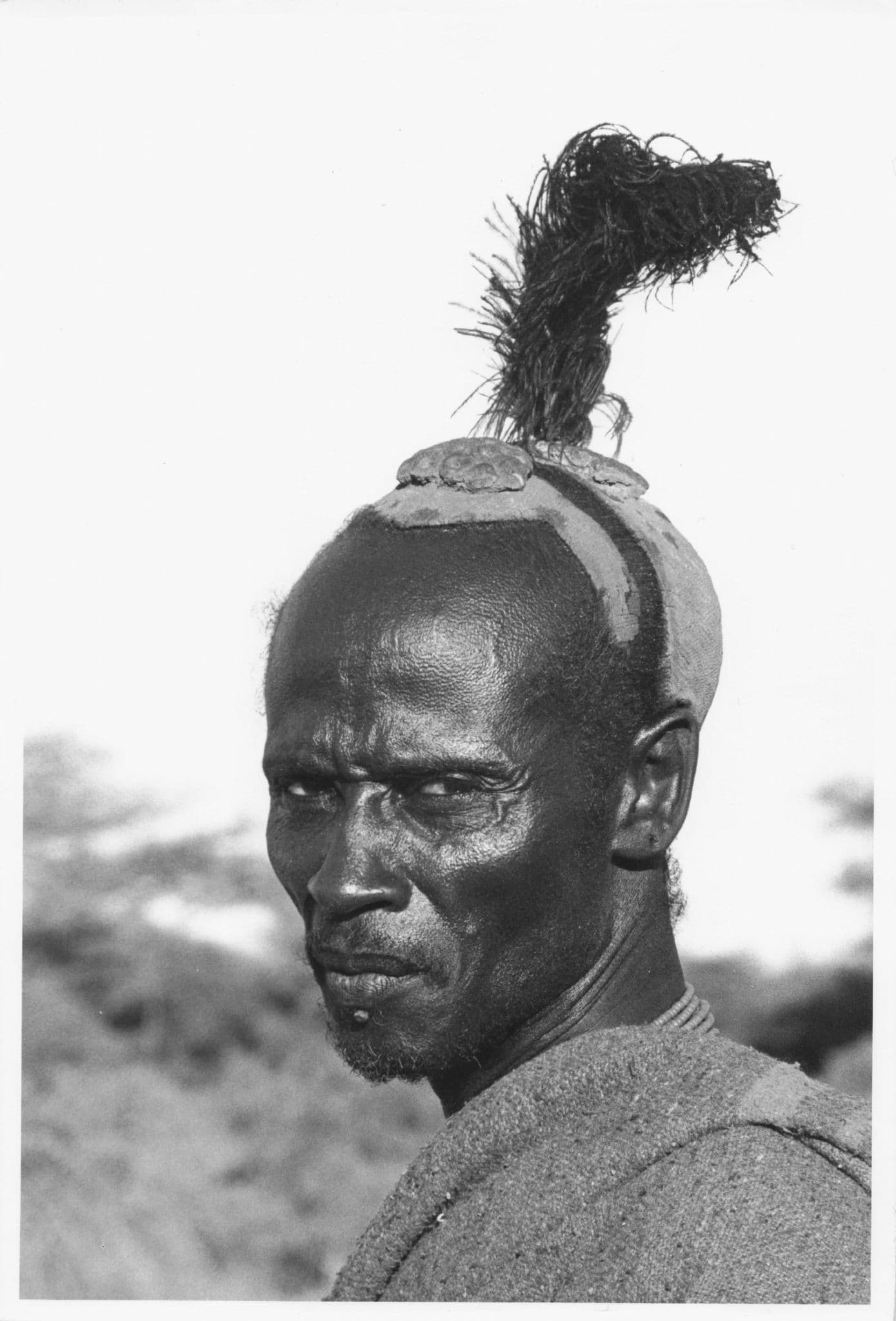 Turkana Warrior Man Traditional Clay Hair Keny African Quiff 10x8 Photo